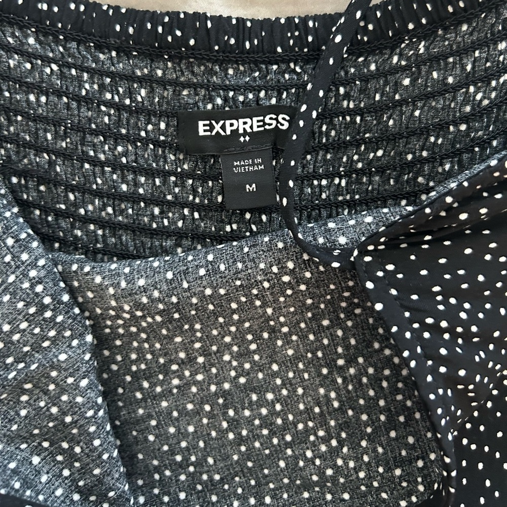 Express Polka Dot Dress, M - Picture 2 of 5